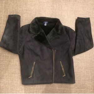 Chaps Black Jacket with Gold Accents size xl,